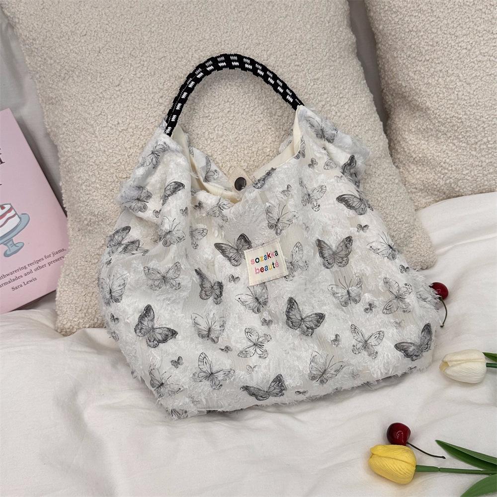 

Новая модная кружевная сумка-бабочка через плечо для поездок на работу, сортировочная сумка для женщин, сумка для покупок