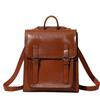 Versatile Leather Women's Bag Oil Wax Cowhide Women's Backpack Backpack