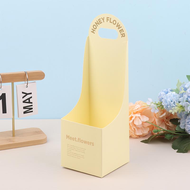 1/5Pcs Handmade Floral Arrangement Box Heat Gold Gift Box DIY Packaging Material Handheld Bouquet Box Fresh Flower Boxes+