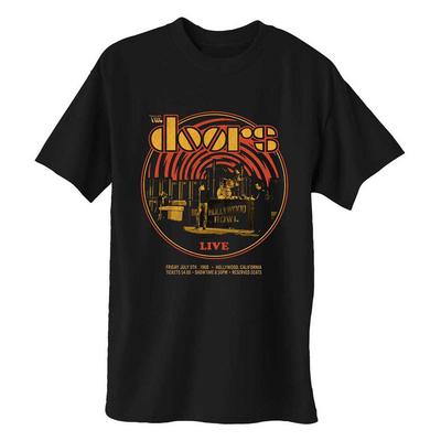 The Doors T-Shirt Live 68 Retro Jim Morrison Official Black New