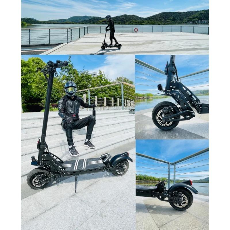 DT10 E-Scooters Peak 1400W Motor 48V 15.6AH  Battery Dual Suspension Electric Scooter 10-Inch Tire Fold Off-Road Scooters Electric