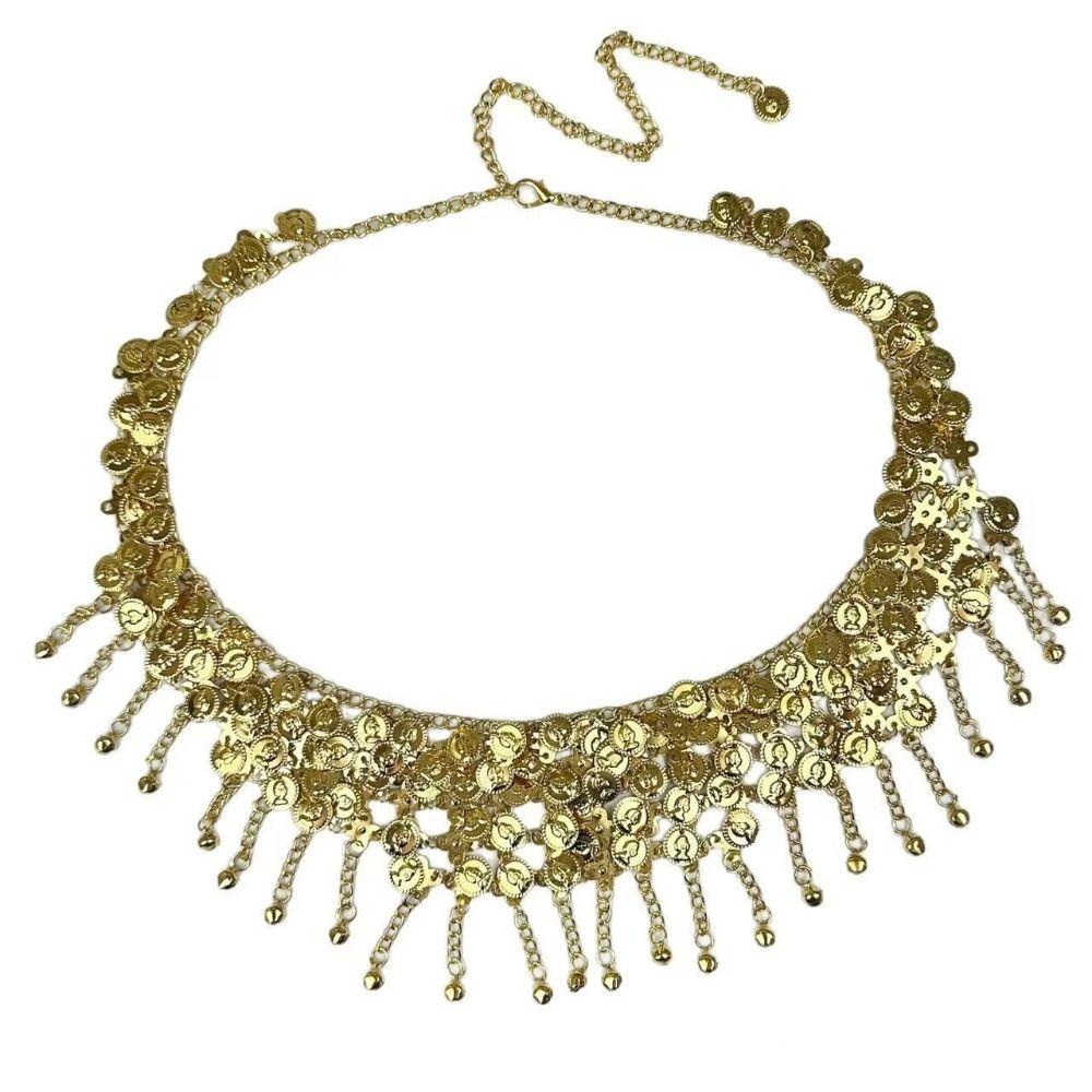 Metal Beads Tassel Belly Dance Belt Silver Color Belly Dancing Hip Scarf New Bell Waist Chain