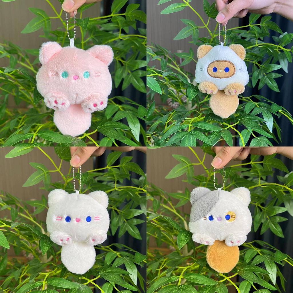 Cute Super Cat Plush Charm With Squeaky Noise Ideal For Bags And Key Accessories