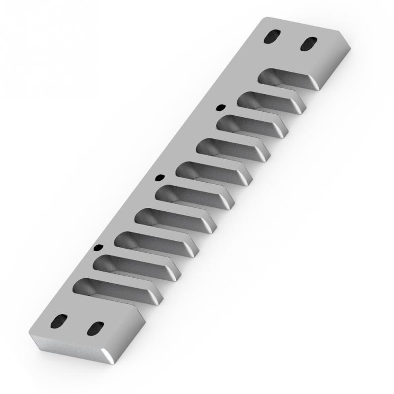 3 Colors Aluminum Alloy 10 Holes Comb Harmonica Part for Marine Band Crossover and Deluxe