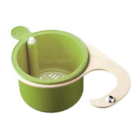 

Корзина для слива кухонной раковины, держатель для губки, легко устанавливается, универсальная высокоэффективная система фильтрации, автоматический слив, корзина-сетка для раковины зелёный