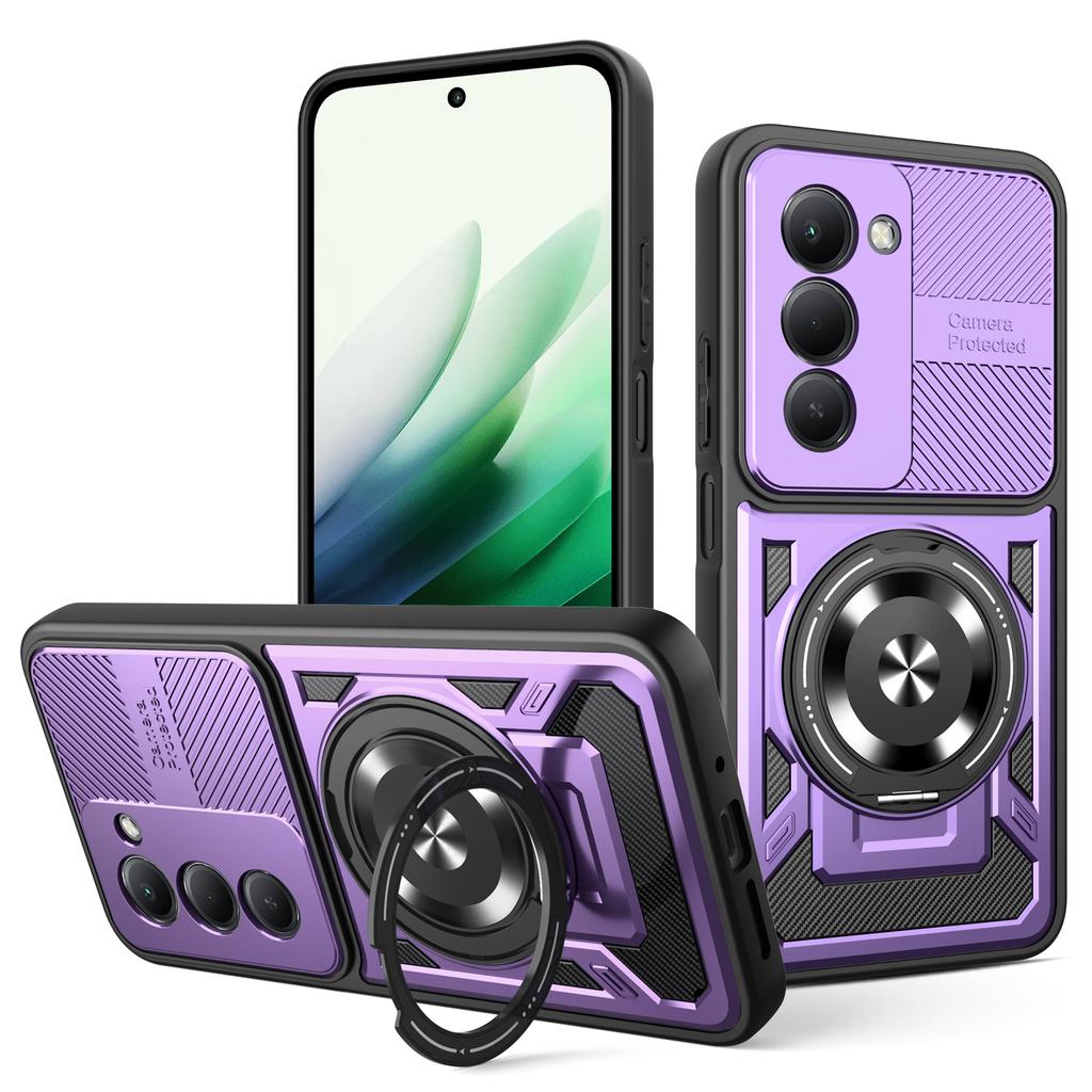 For Xiaomi Redmi 15 Case Redmi 15 4G 5G 169 Phone Cover Magnetic Armor Shockproof Ring Holder Case Magsafe Wireless Charge Cover