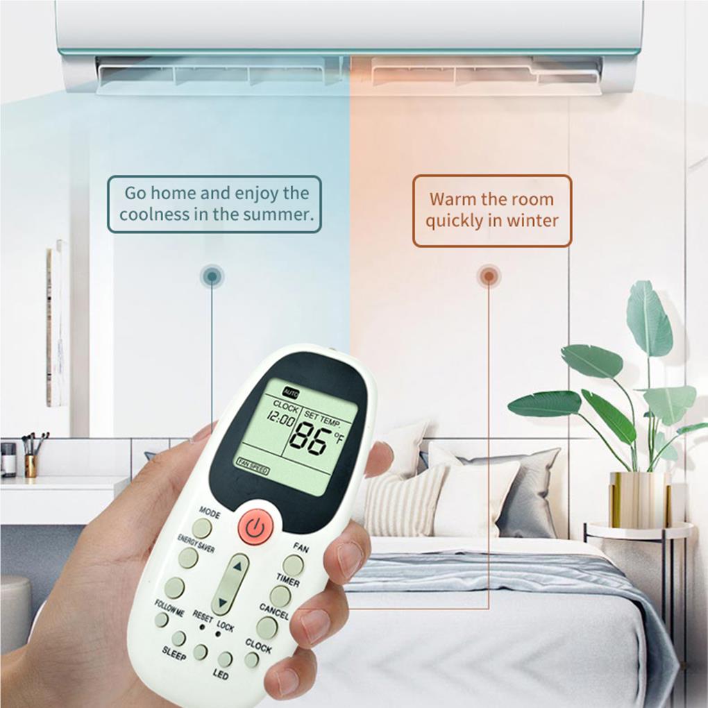 Malý ovladač klimatizace s obrazovkou, citlivý ovladač pro domácí kancelář, náhradní sada pro R06 BG RO6 BGCE