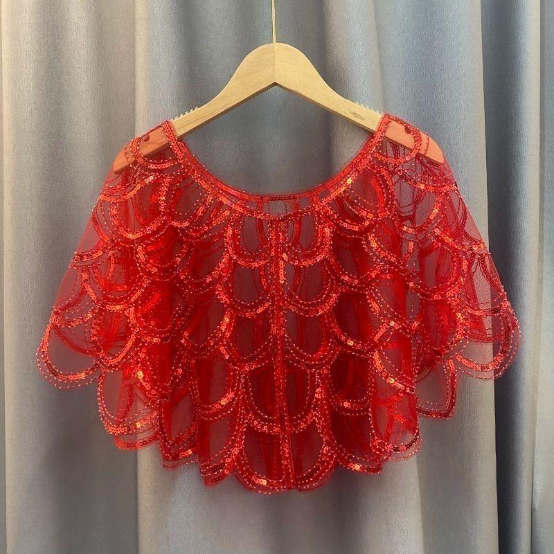 Sonnenschutz Kleidung Pailletten Damen Schal Kleid Mesh Kapuzenstrickjacke Sommer Dünnes Design Nagelperle Oberbekleidung