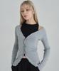 5OML [Set] Wave Long Sleeve / Sleeveless Sleeveless Top (Melan Grey)