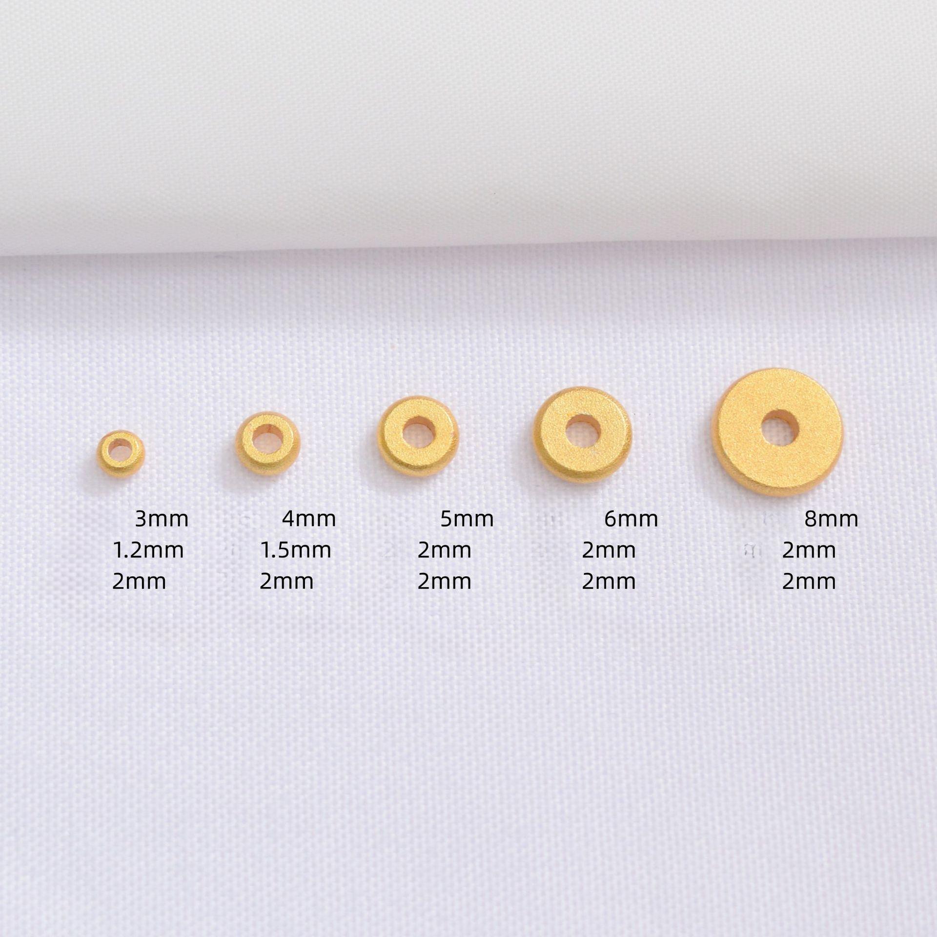 

100 шт. Песок золото с бусинами колесо плоские бусины свободные бусины разделители золотые бусины сделай сам браслет ожерелье плетеная веревка бисерный материал M60 5mm