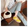 Grape mother 2025 new sports shoes summer women's light and breathable platform shoes front lace-up casual moral training shoes