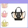 Fashionable Mini Shoulder Bag For Kids In Trendy Color Block Design Made Of Pu