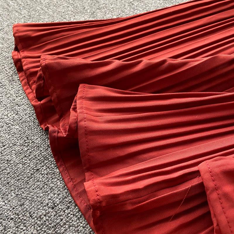 Women Jumpsuits Pleated High Waist Flared Wide Leg Pants Spring Summer Jumpsuit