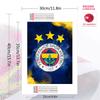Fenerbahce SK Logo Pattern  3pcs 100% Round Full Drill 5D DIY Diamond Painting Embroidery Cross Stitch Rhinestone Décor