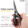 Steel Fishing Line Cutter Accessories Fishing Tool Split Ring Pliers Fishing Pliers Hook Remover Stainless Steel Line Cutter