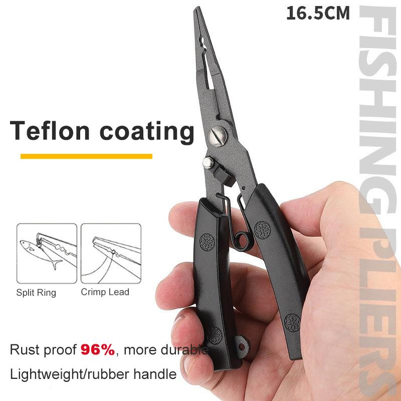 Steel Fishing Line Cutter Accessories Fishing Tool Split Ring Pliers Fishing Pliers Hook Remover Stainless Steel Line Cutter