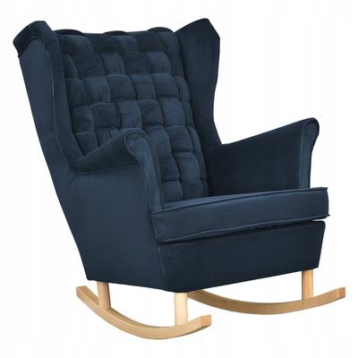 Carol Rocking Chair, Scandinavian,, Navy Blue