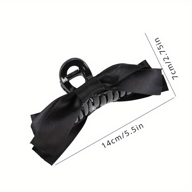 1pc Bow Hair Claw Clip Back of Head Half Tie Hair Clip Temperament Satin Hair Accessories for Women Girls