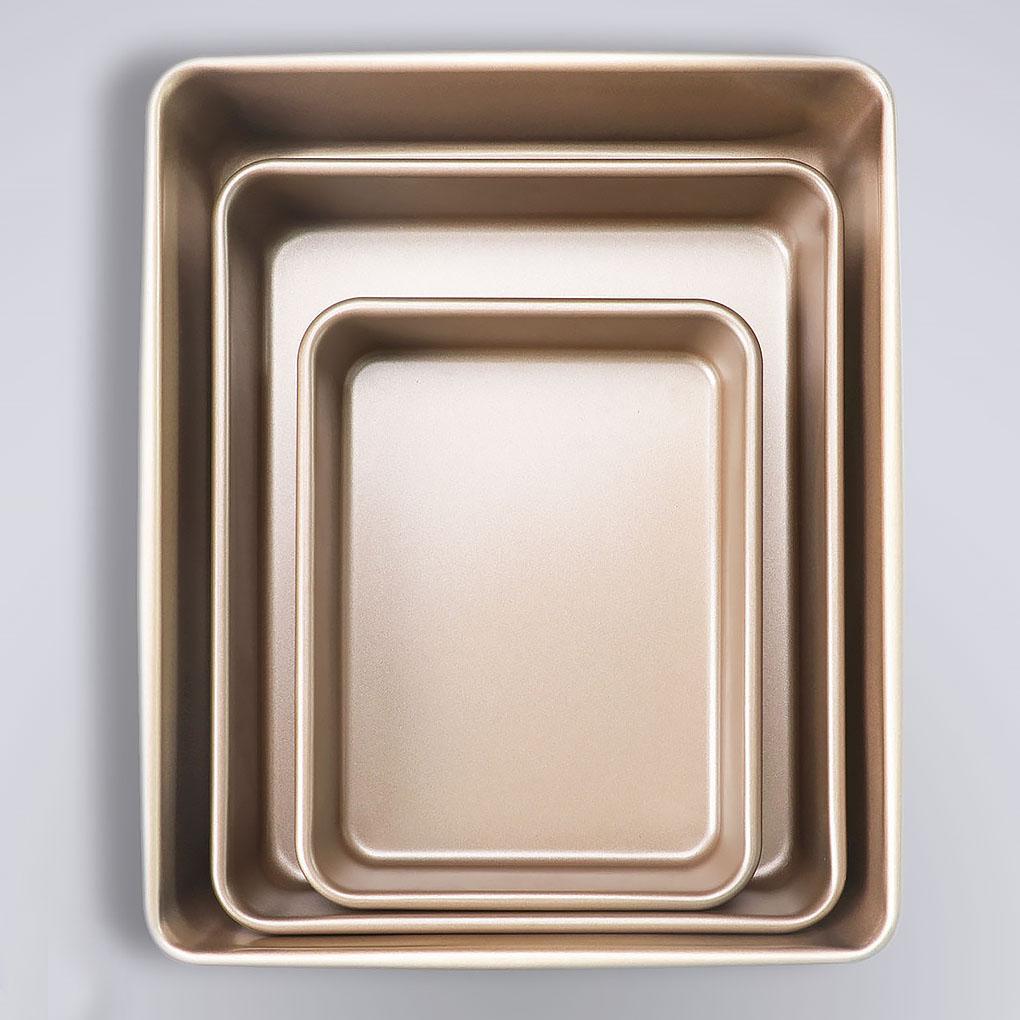 Cake Baking Pan Non-Stick Oven Baking Pan Non-Stick Cookie Bread Bakery Rectangle Sheet Tray DIY Kitchen Chef Bakeware