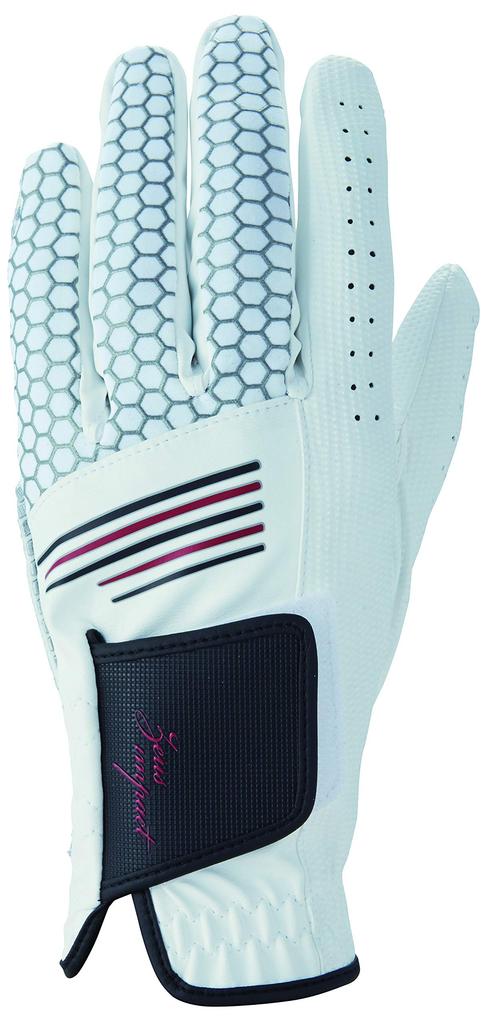 Kasco Zeus Impact Golf Size Features a Knit Upper for a Stretchy Gloves, Men's, ZI-1926, White, 21cm. 2-way Fit. Non-conforming Gloves.
