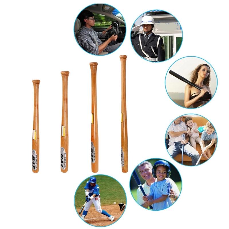 Polerowany Drewniany Kij Baseballowy Treningowy Kij Baseballowy z Ergonomicznym Uchwytem Ulepszona Mechanika Huśtawki i Celność