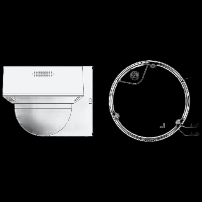 Tiandy 2MP Starlight Zoom IR Vandal-proof Dome Camera