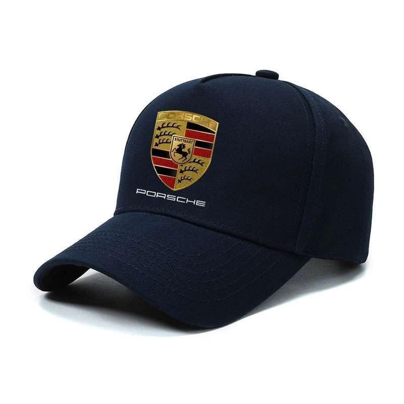 Auto-Emblem Baumwolle Verstellbare Baseballkappe Outdoor-Zubehör Für Porsche Cayenne Panamera Macan Boxster Cayman 718 911 Aufkleber