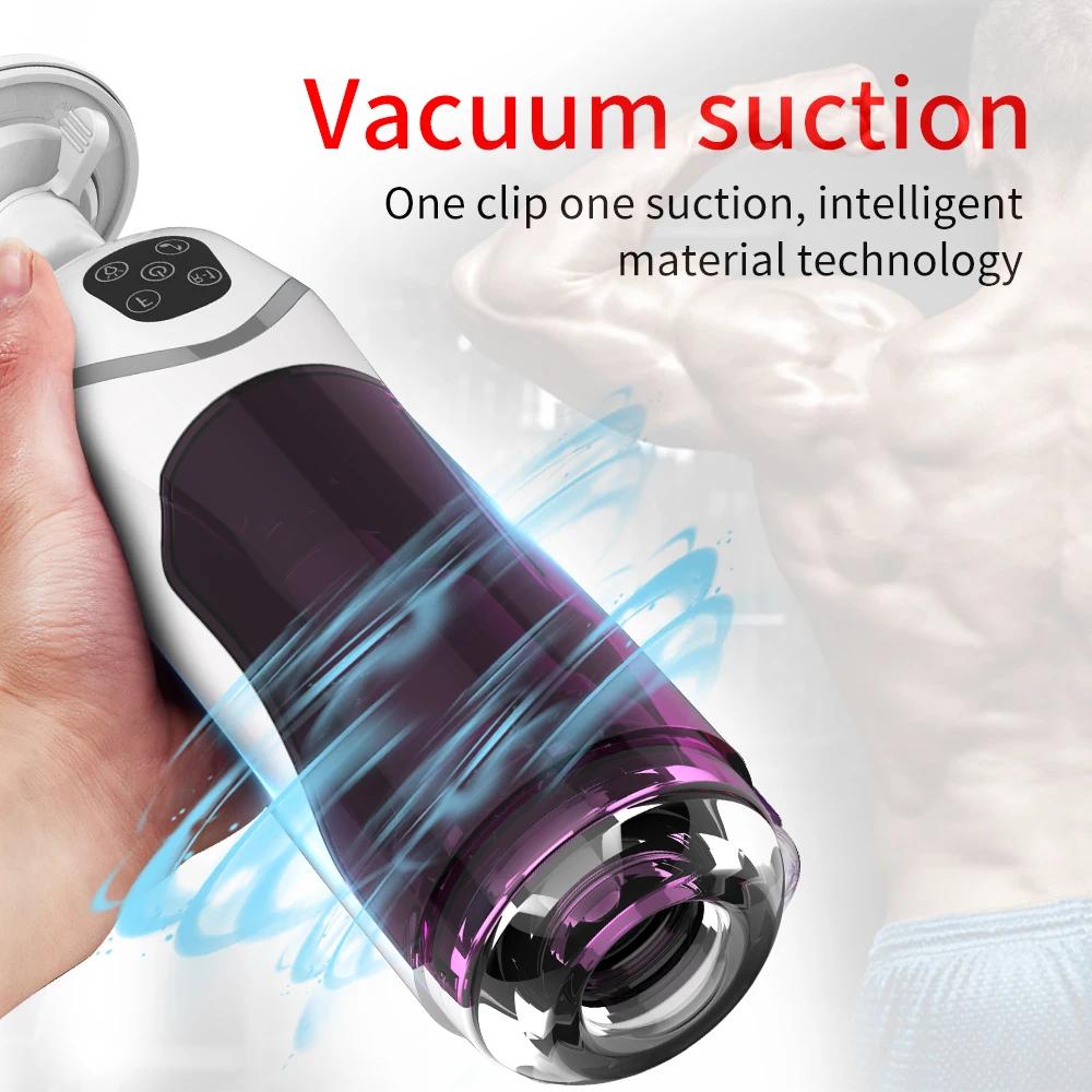 Automatic Piston Telescopic Rotation Male Masturbator Cup Blowjob Masturbator for Man Penis Sucker Vibrtor Handsfree Sex Machine