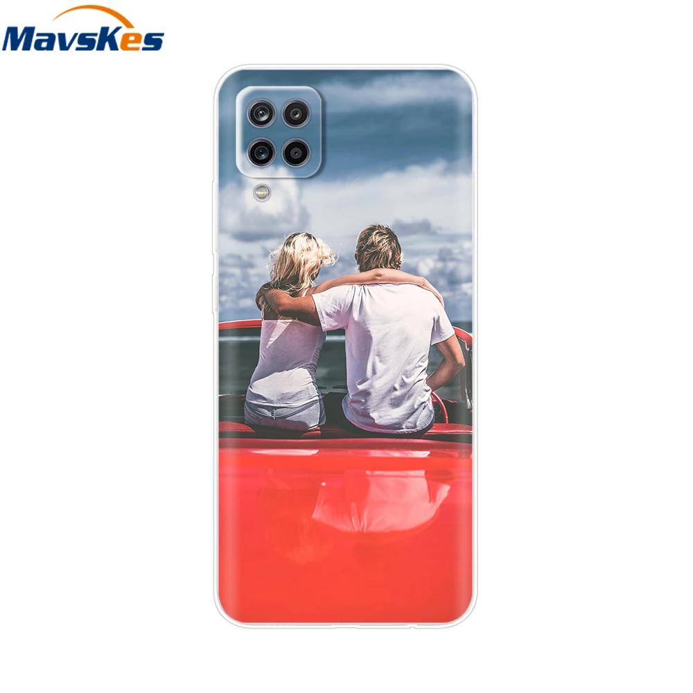 Phone Case For Samsung Galaxy A12 Case SamsungA12 Silicone Clear TPU Painted Soft Cover For Samsung A12 A 12 Bumper Fundas Etui