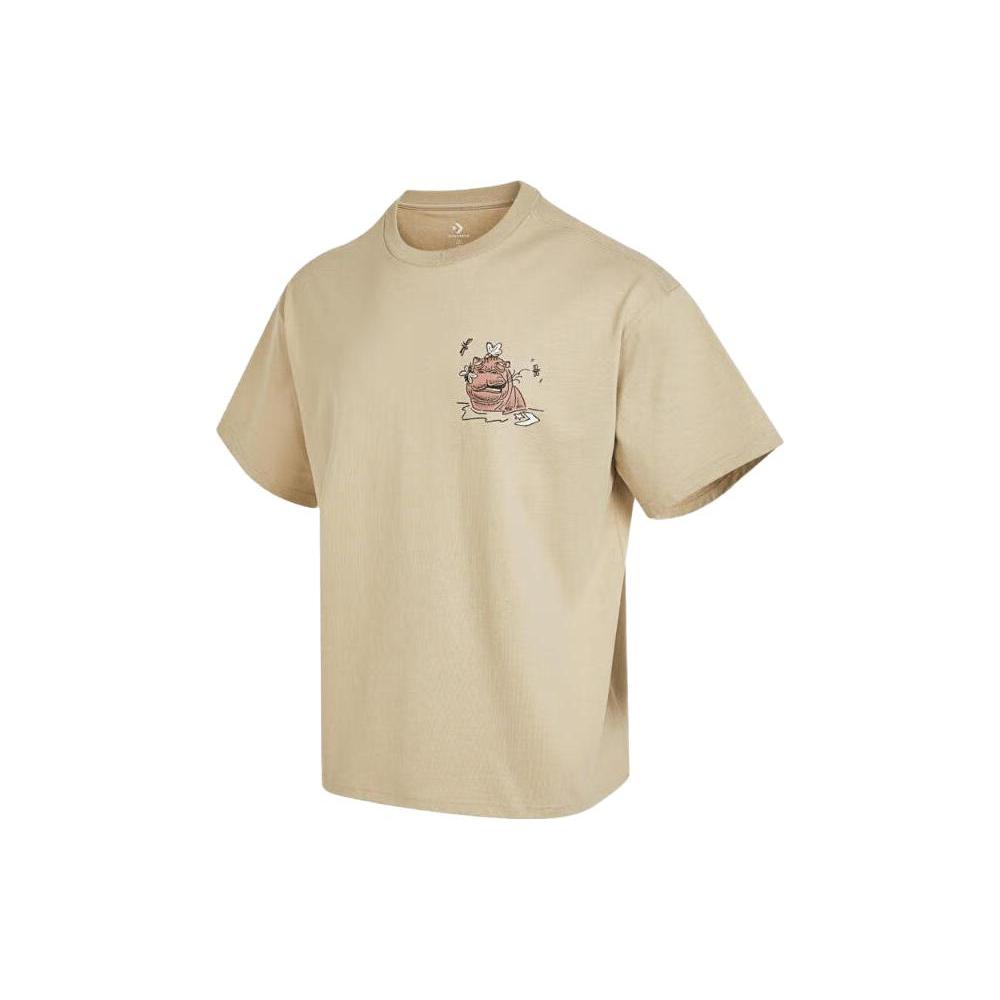 

New Converse T Shirts Men s Khaki 10025440-A03 L
