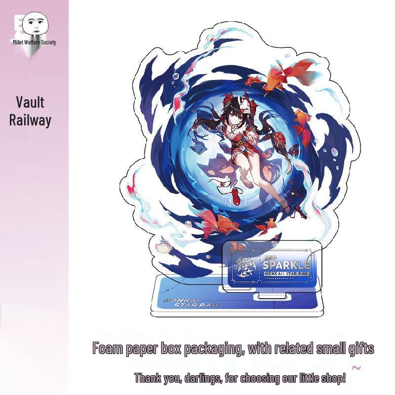 miHoYo Star Rail Firefly Dan Heng Luna Figurine Set: Acheron, Aventurine, Kafka, Silver Wolf, Jingliu, Xueyi Standees