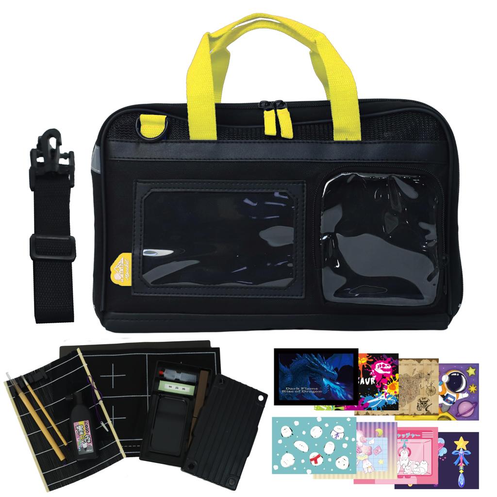Mocaket Calligraphy Set Available in 5 Colors Yellow For Elementary School Boys and Girls Calligraphy Art for Fandom Calligraphy - - (Plain) / - Set,