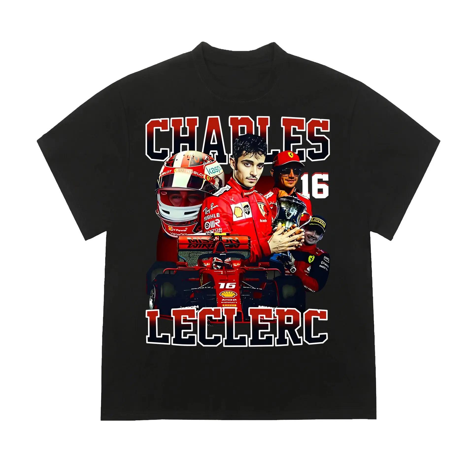 Футболка MADARTIST Charles Leclerc F1 Racer Vintage Washed с коротким рукавом M
