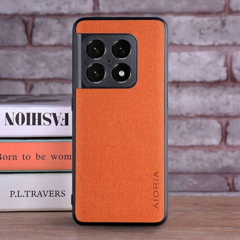Pouzdro pro Oneplus 10 Pro 10T Luxusní textilní Kožený měkký TPU pevný kryt na telefon pro pouzdro Oneplus 10 pro