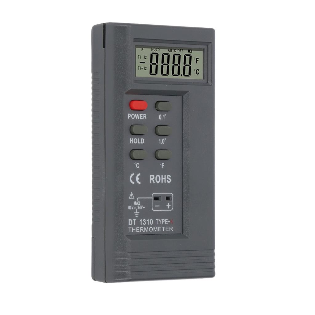 DT1310 K Type Thermocouple Thermometer  200 celsius  to 1370 celsius   328 Fahrenheit  to 2480 Fahrenheit  Single