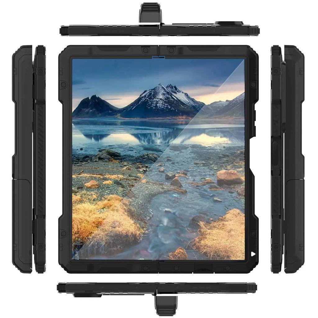 Aluminum Metal Armor Phone Case Z Fold 4 Shockproof Rugged Cover Full Protector for Samsung Galaxy Z Fold 6 5 Heavy Duty Shell