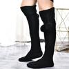 1 Paar gestrickte Beinwärmer 60cm lang Bodensocken Lolita-Stil Plüschsocken Winter für Damen