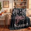 Billie Eilish Custom Flannel Blankets Soft Warm Cozy Throws for Home Decor Holiday Gifts