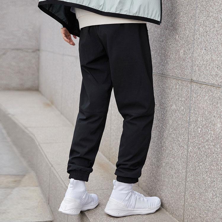 Li Ning Knitted Sweatpants Men's Standard Black AYKR419-1