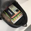 Men's Large Capacity PU Backpack Student Schoolbag Sports Computer Bag