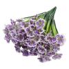 Artificial Violet Realistic Long Stem Fake Flower Home Office Wedding Party Table Centerpiece Indoor Outdoor Faux Bloom Decoration