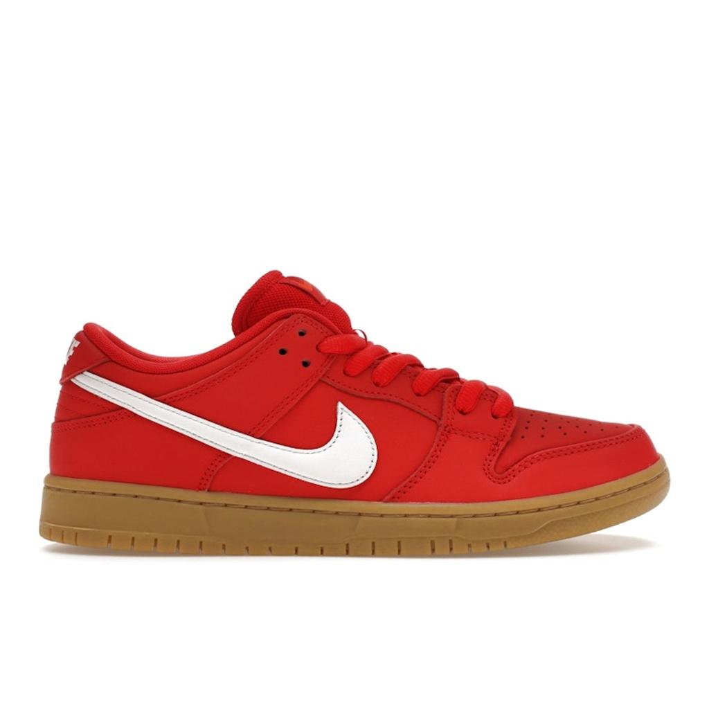 Nike Dunk Low Pro SB University Red Gum Unisex Sneakers White Gum-Light-Brown Gym-Red FJ1674-600