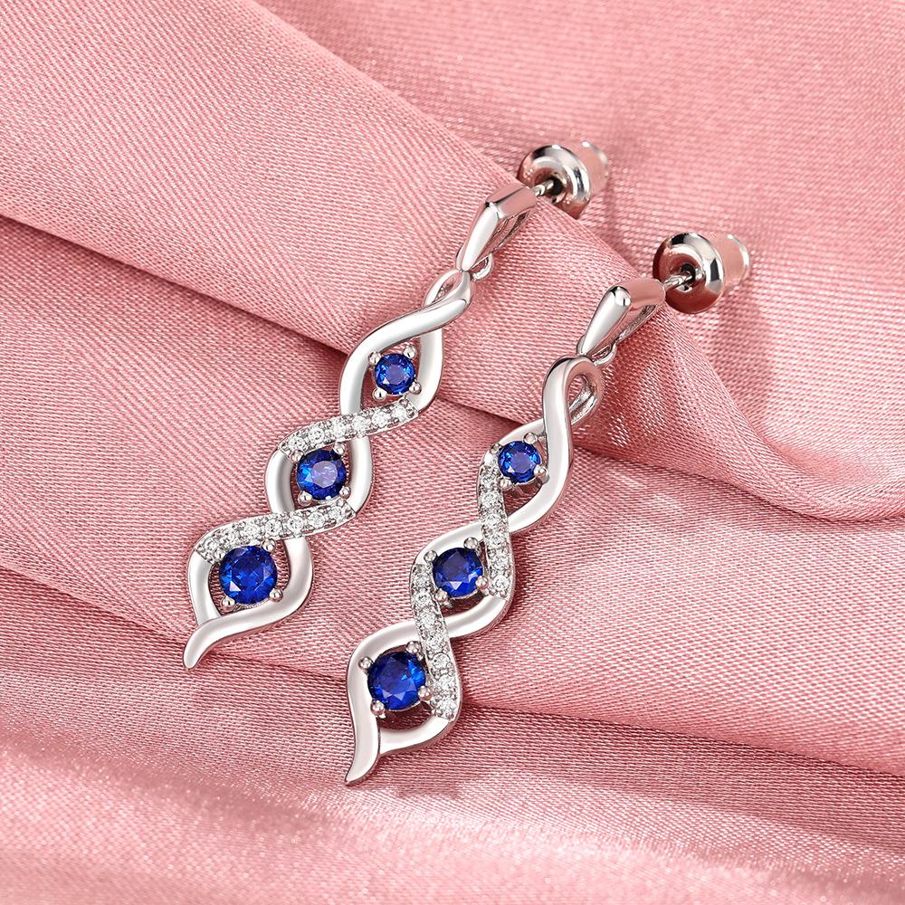 Lindon Fashion Copper Alloy Zircon Jewellery Drop Earrings For Women Wedding Party Gifts