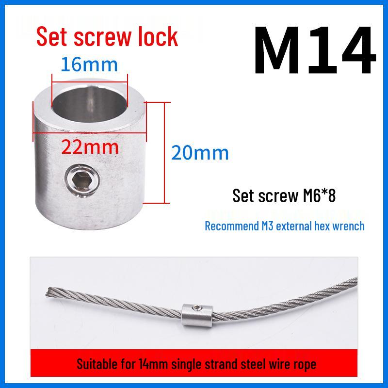 304 Stainless Steel Butterfly Locking Wire Rope Clamp