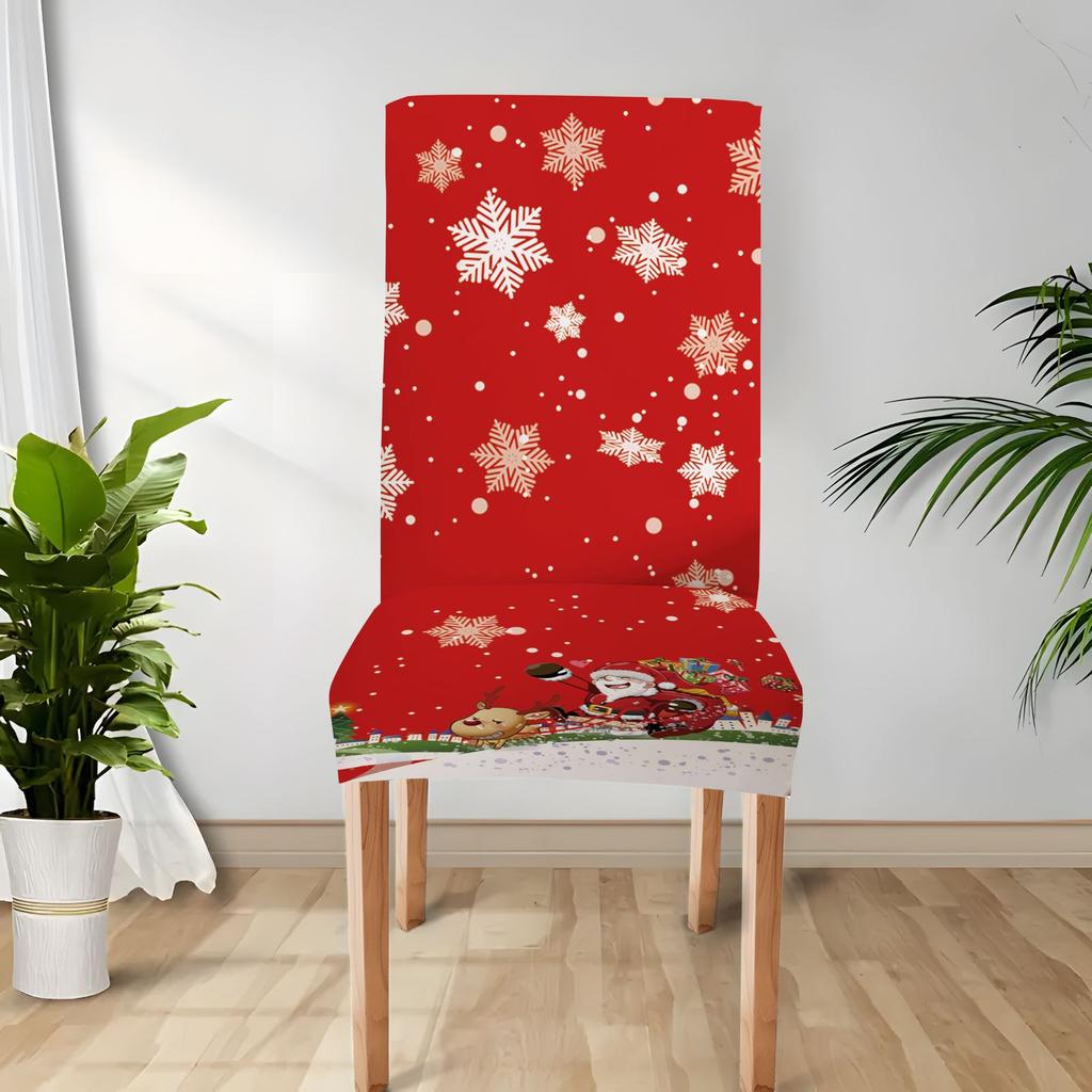 Christmas Decoration Stretch Covers Chair Cover Dining Room Office Banquet Chair Protector Elastic Material Armchair Cover M035