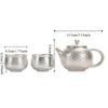 Filter Kung Fu Tea Pot Hammered Texture Portable Teapot Silver Gilding Teapot Gift Set  Elder