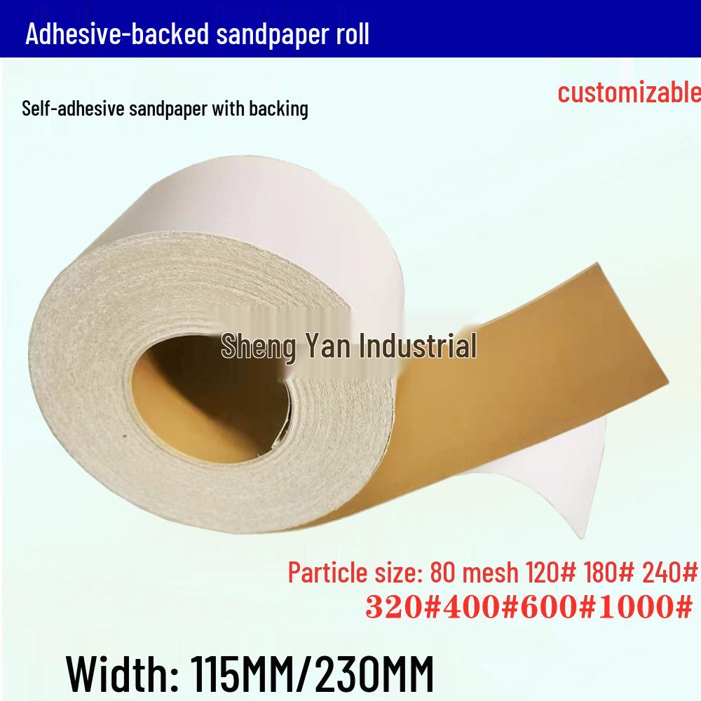 

Self-adhesive, Wear-resistant, Anti-slip Sandpaper Roll (80-1000 Grit) 1