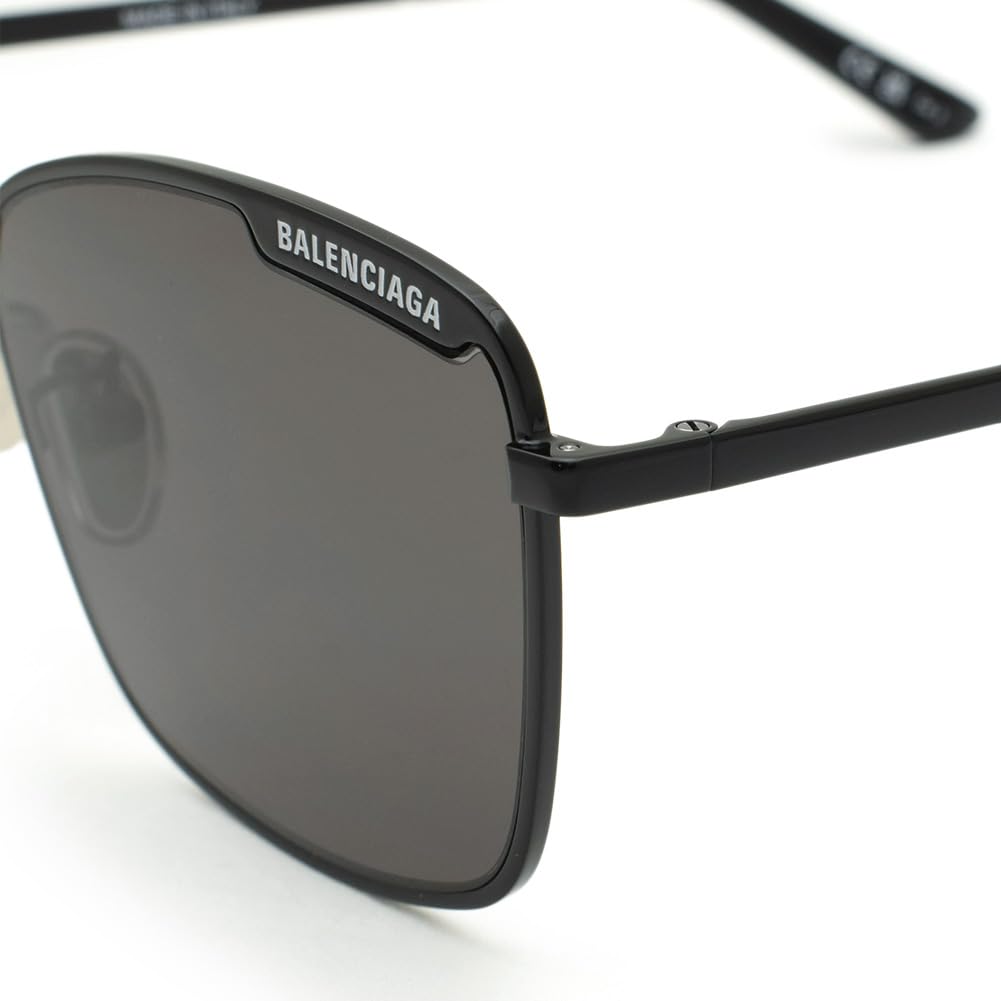 Balenciaga BB0280SA Sunglasses, Unisex, 001, Black/Gray