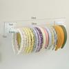 Wandmontiertes Scrunchies Stirnband Aufbewahrungsregal Multifunktional Keine Löcher Stirnbandhalter Haarspange Haarreif Aufbewahrung