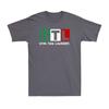 GTL Gym Tan Laundry Italian Flag Workout Patriotic Vintage Unisex's T-Shirt